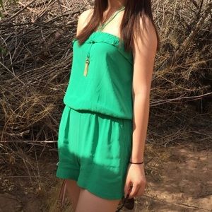 Emerald Green Romper